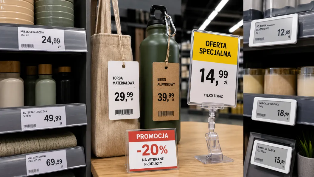 Rodzaje cenówek sklepowych